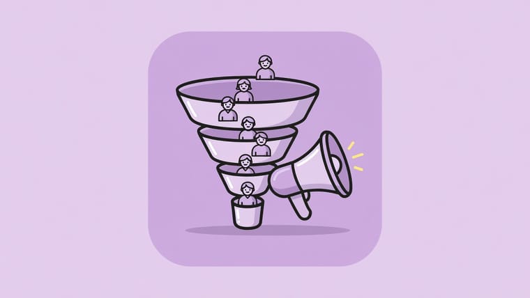 Illustration of a baby registry go-to-market funnel from parents to gift-givers