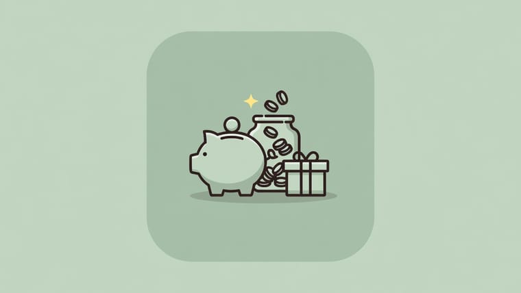 Illustration of cash funds and group gift funds flowing into a baby registry balance