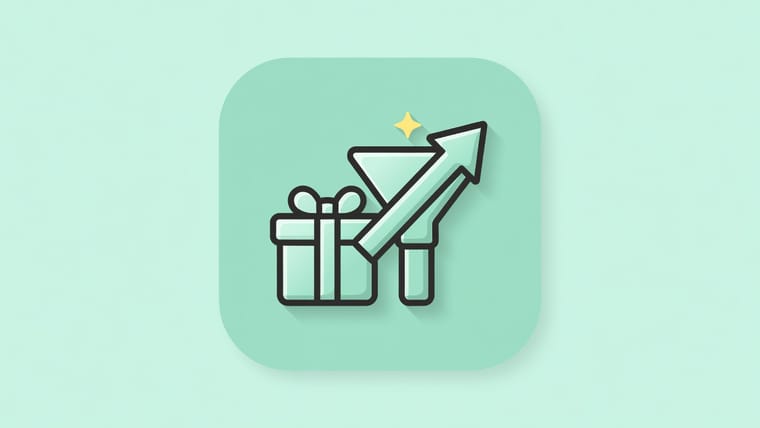 Illustration of a free welcome box driving new parents into a baby registry funnel