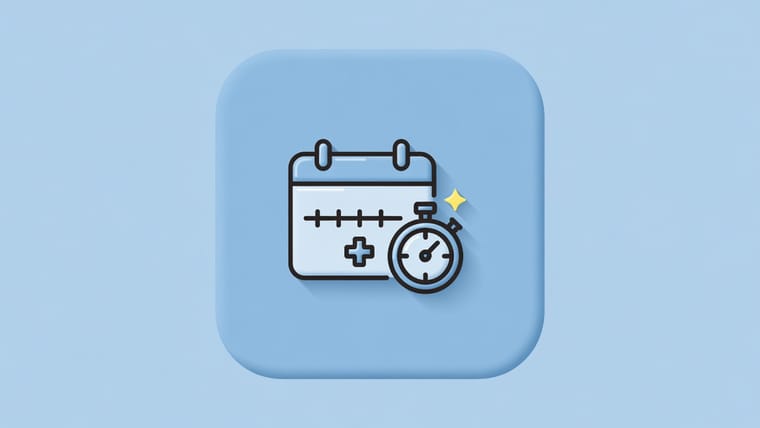 Illustration of a doctor booking app timeline with three schedule stretchers slowing delivery