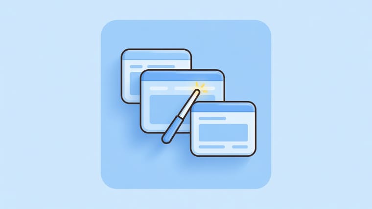 Illustration comparing an AI website builder output with a custom-built scalable website